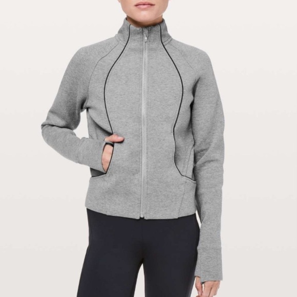 Lululemon Moment to Moment Jacket Gray Full Zip Size 8 - Picture 1 of 7